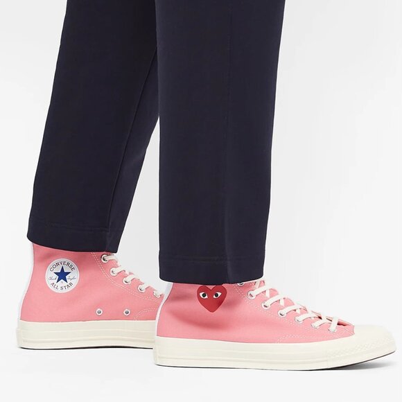 Comme des garçons x Converse Chuck 70 Heart High Top - M sz 6 - Picture 1 of 12